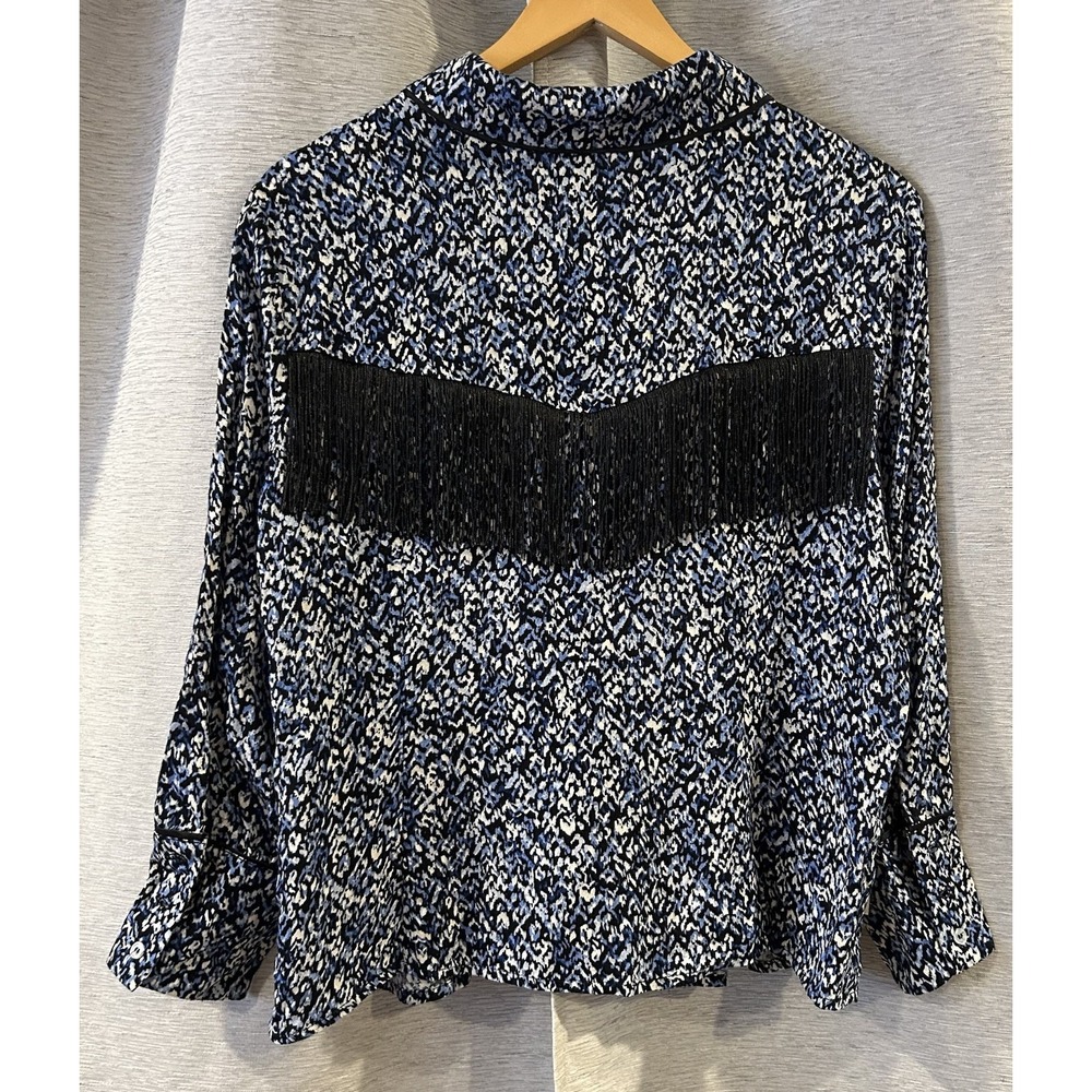 Idyllwind BROOKS‎ BUTTON DOWN FRINGE TOP Size Large NWT - Picture 3 of 5